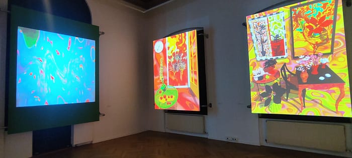 Ausstellungansicht CLAUDIA HART Patterns & Politics Barbara Hoppe Feuilletonscout