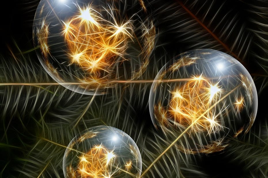 Weihnachtskugeln-gold